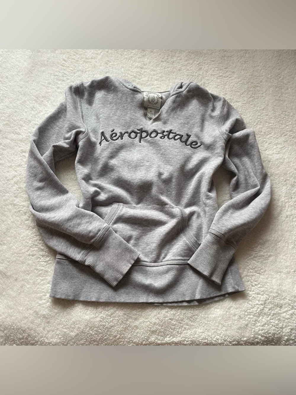 Vintage Grey Aeropostale Hoodie Size Small